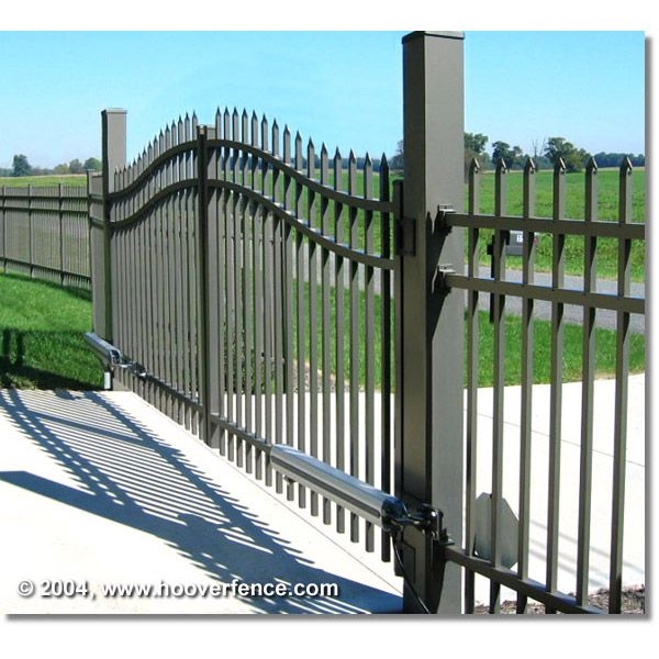 Driveway Gate Automatic Openers Arched Spear Top Bronze Finish Automated