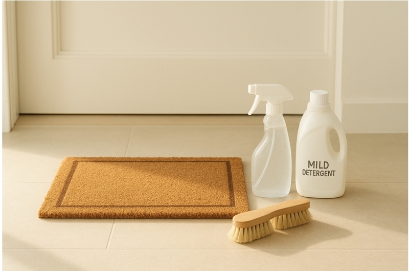 Essential Entryway Cleaning Kit and Framed Coir Mat