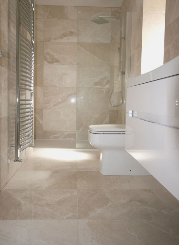 Floor And Wall Tile Monochromatic Palette Polished Stone-Like Modern