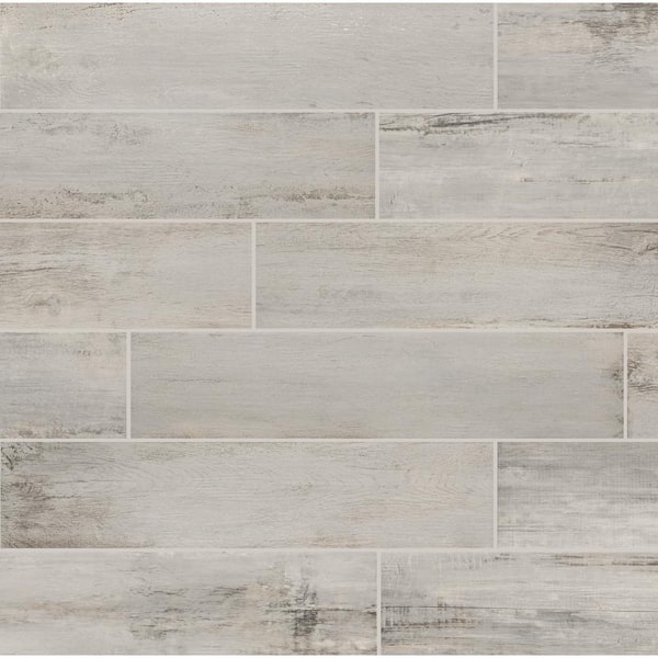 Floor And Wall Tile Weathered Wood Look Matte Plank Flooring