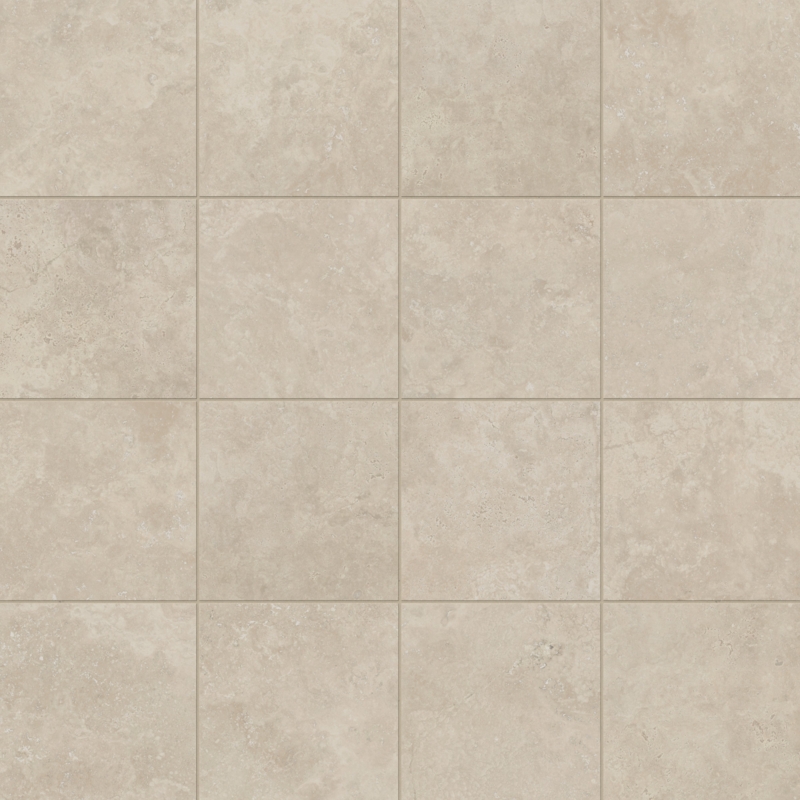 Floor Tile Beige Stone Veining Matte Finish Marfil Look