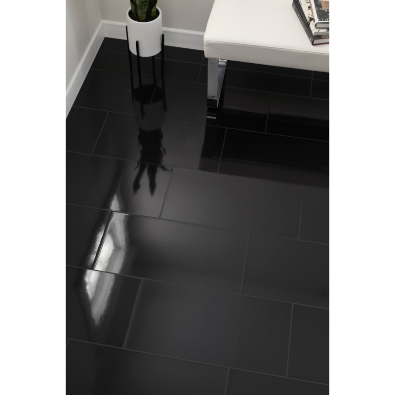 Floor Tile High-Gloss Porcelain Large Format Flooring
