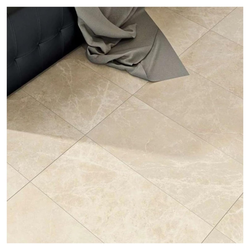 Floor Tile Large Format Matte Porcelain Marble Veining Living Room