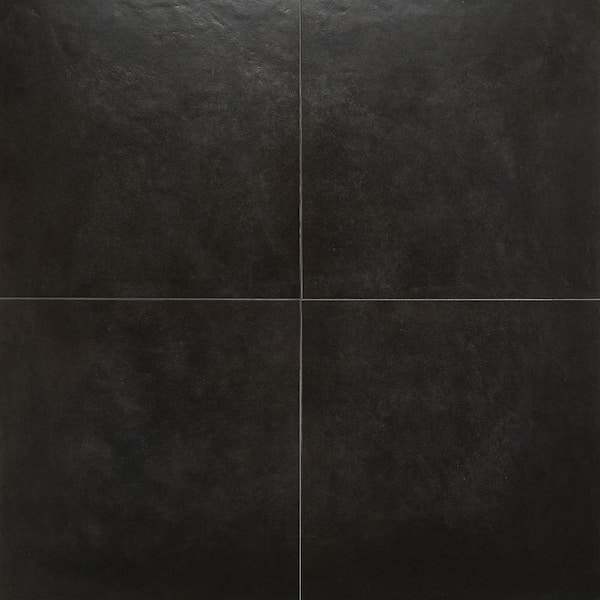 Floor Tile Matte Porcelain with Leather-Like Grain Texture