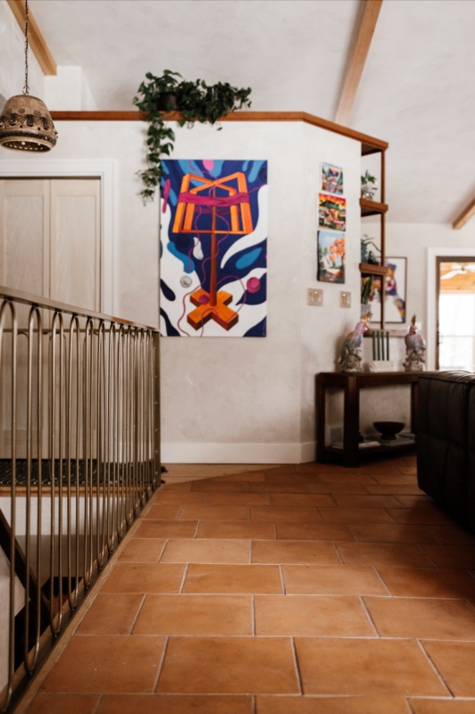 Floor Tile Matte Stone-Look Eclectic Large Format Hallway