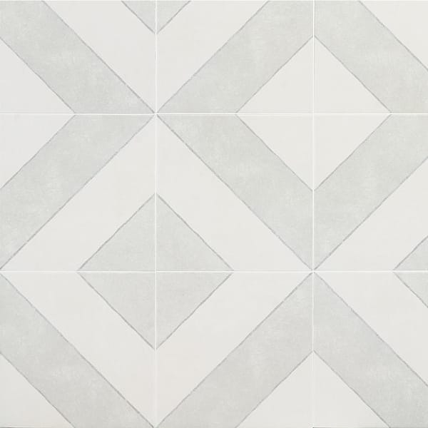 Floor Tile Modern Diagonal Pattern Textured Gray Bands Porcelain