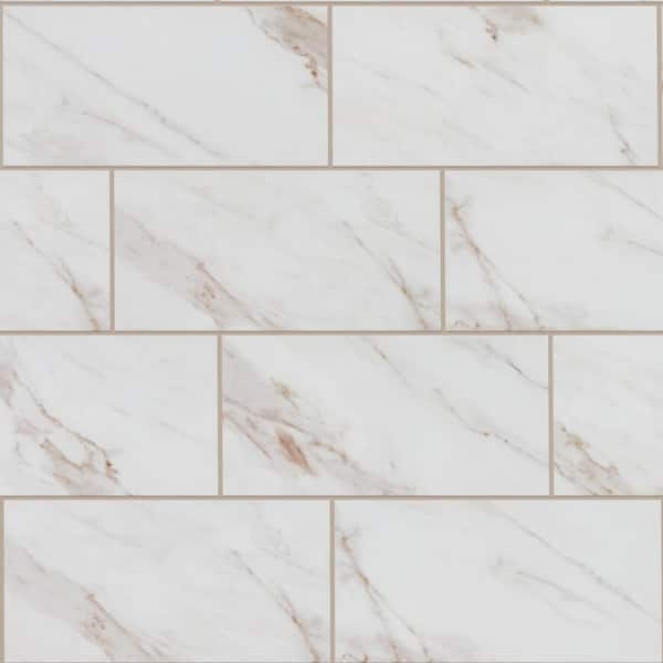 Floor Tile Offset Layout Matte Rectangular Brick Pattern Bathroom Tile