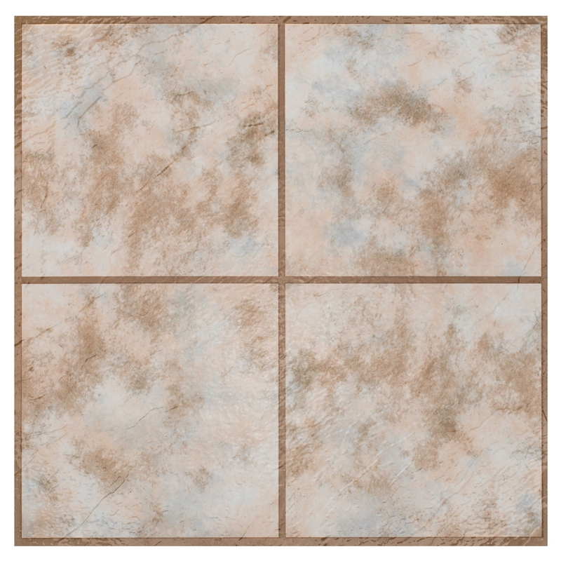 Floor Tile Rustic Clay Stone Look Mottled Pattern Beige Matte