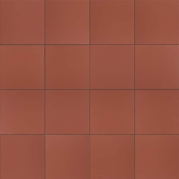 Floor Tile Terracotta Quarry Red Matte Rustic Kitchen Backsplash