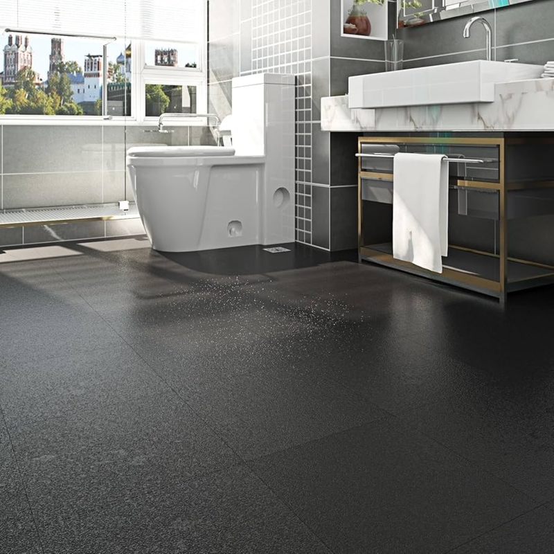 Floor Tile Textured Vinyl Peel and Stick Water Resistant