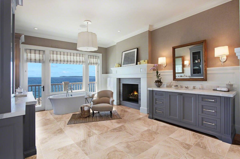 Floor Tile Veined Ceramic Large Format Stone Look Luxury Style