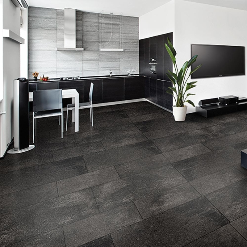 Floor Tile Weathered Stone Look Matte Finish Industrial