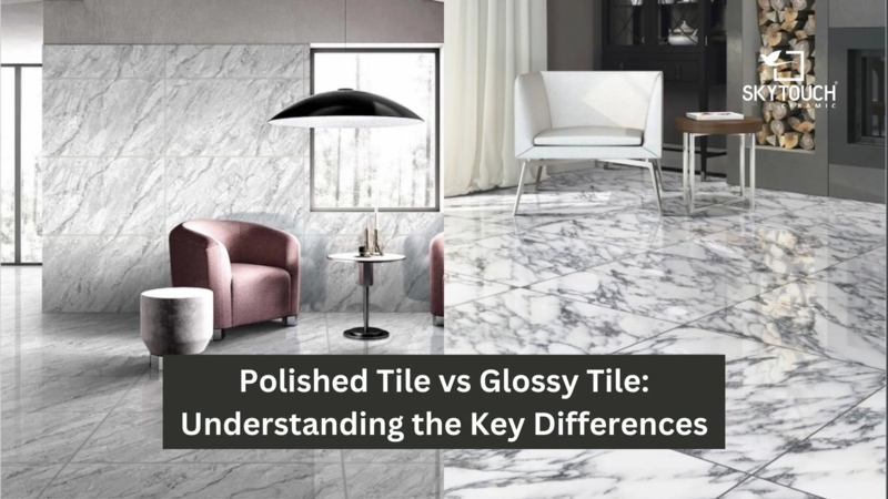Floor Tile: White Marble Look Glossy vs Satin Polished Sheen