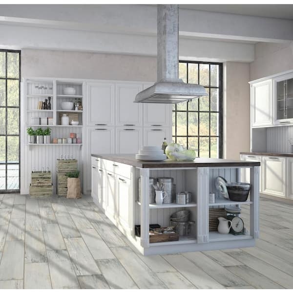 Floor Tile Wide Plank Wood Look Porcelain Matte Weathered Farmhouse