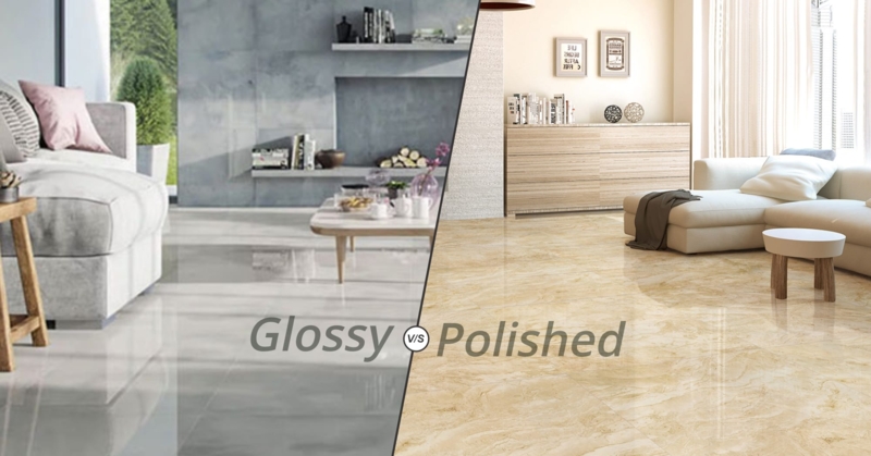 Floor Tiles: High Reflectivity Glossy vs Polished Stone Finishes
