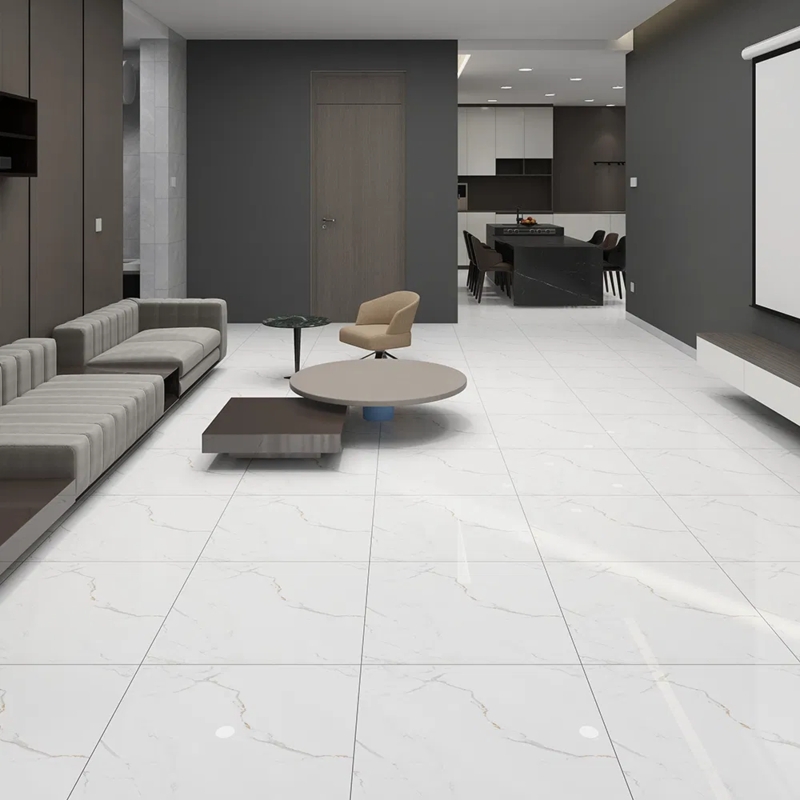 Floor Tiles Large Format Porcelain Marble Veined Non Slip
