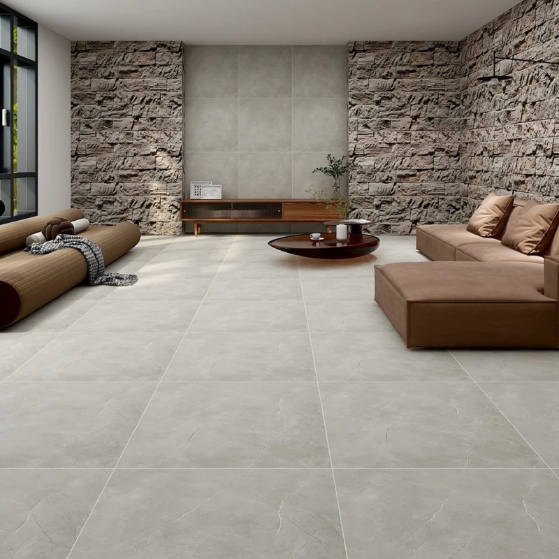 Floor Tiles Large Format Stone Look Living Room Matte