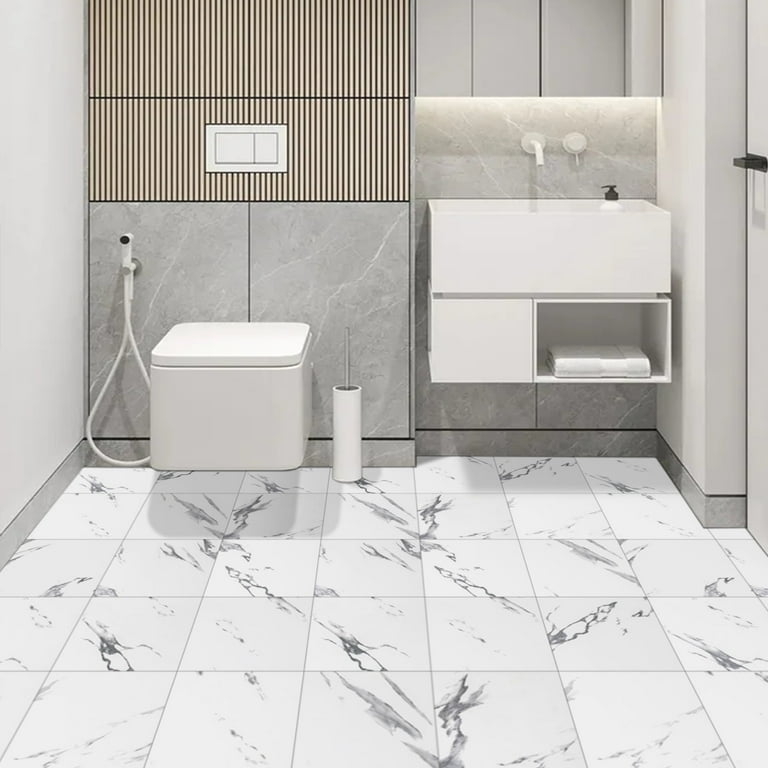 Floor Tiles Peel And Stick Design Marble Pattern Matte Finish Modern