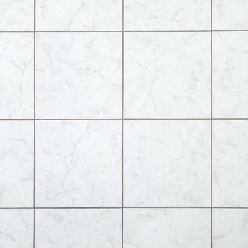 Floor & Wall Tile: High Gloss White Ceramic Square Format