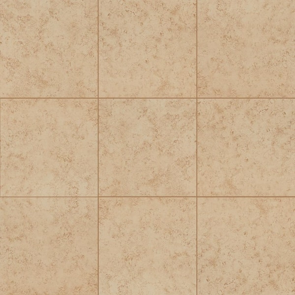 Floor Wall Tile Mottled Beige Tone Matte Stone Look Finish