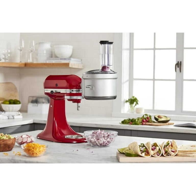 Food Processor Commercial Style Attachment Dicing Kit Red Mixer