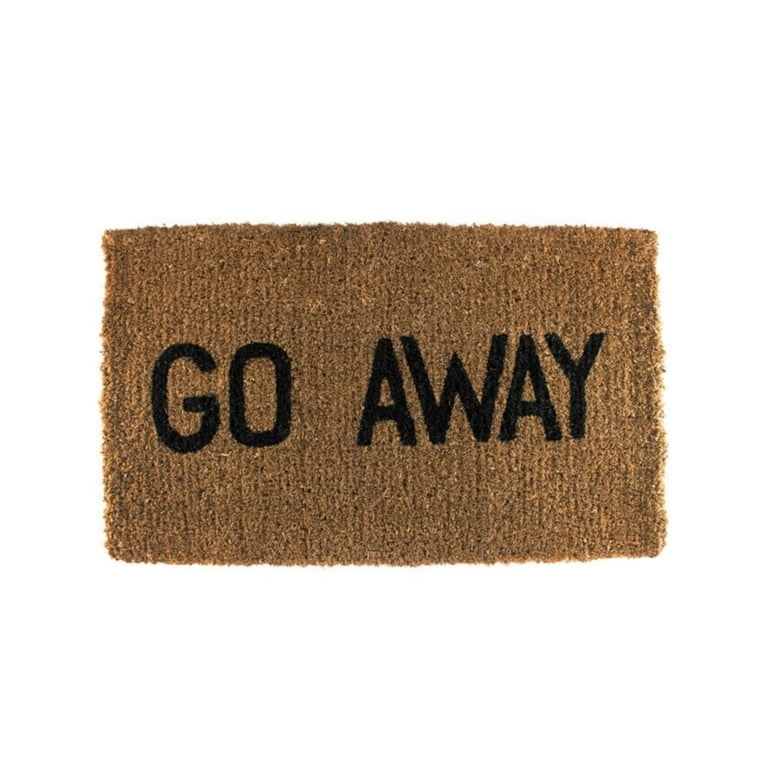 Heavy Duty Brush Doormat With Bold Lettering And Thick Pile