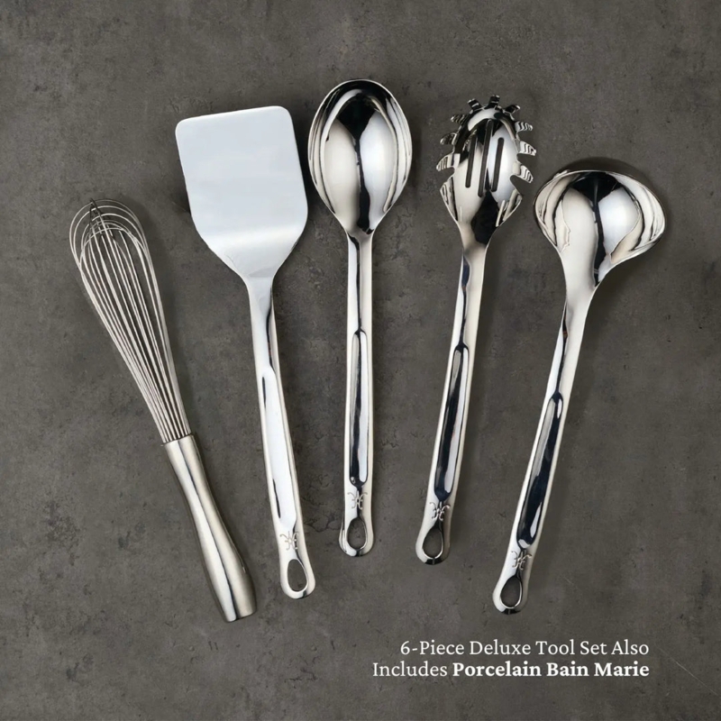 Hestan Kitchen Utensil Set, Polished with Hanging Loops