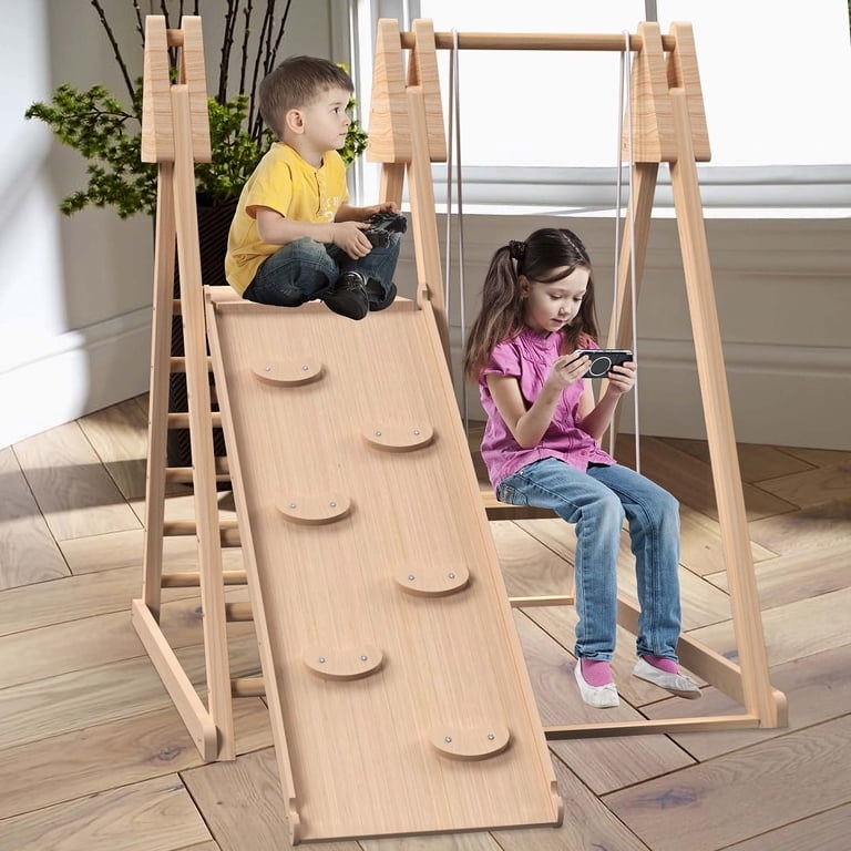 Indoor Playground Integrated Swing Minimalist Playroom Center