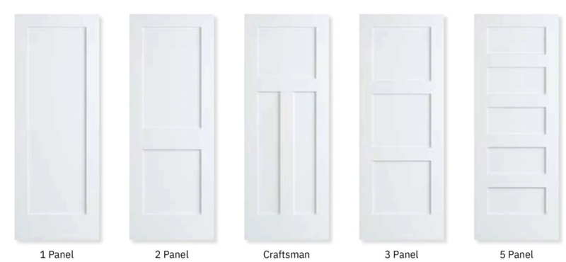 Interior Door Styles Shaker Panel Configurations Craftsman Ideas