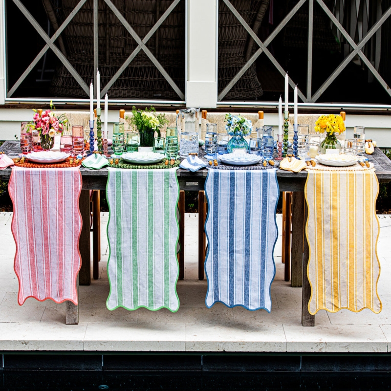 Juliska Cabana Stripe Table Runner  Kassatex