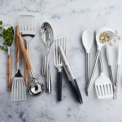 Mixed Material Kitchen Utensil Set, Wood and Silicone
