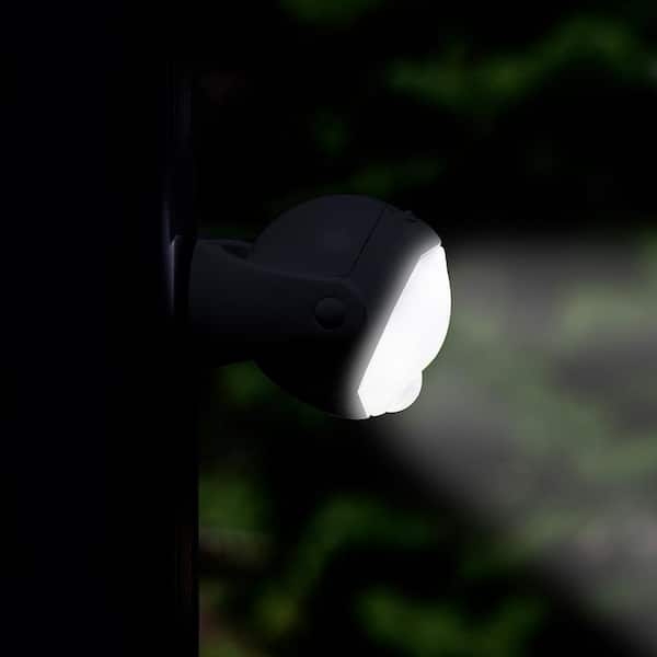 Motion Sensor Light Spherical Matte Black Portable Modern Floodlight