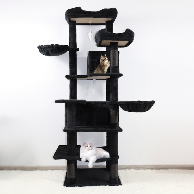 Multi-Level Cat Tree with Integrated Sisal Posts