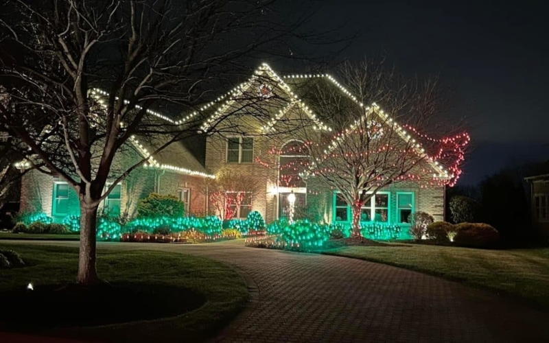 Outdoor Christmas Lights Color Blocking Multi Zone Display (68)