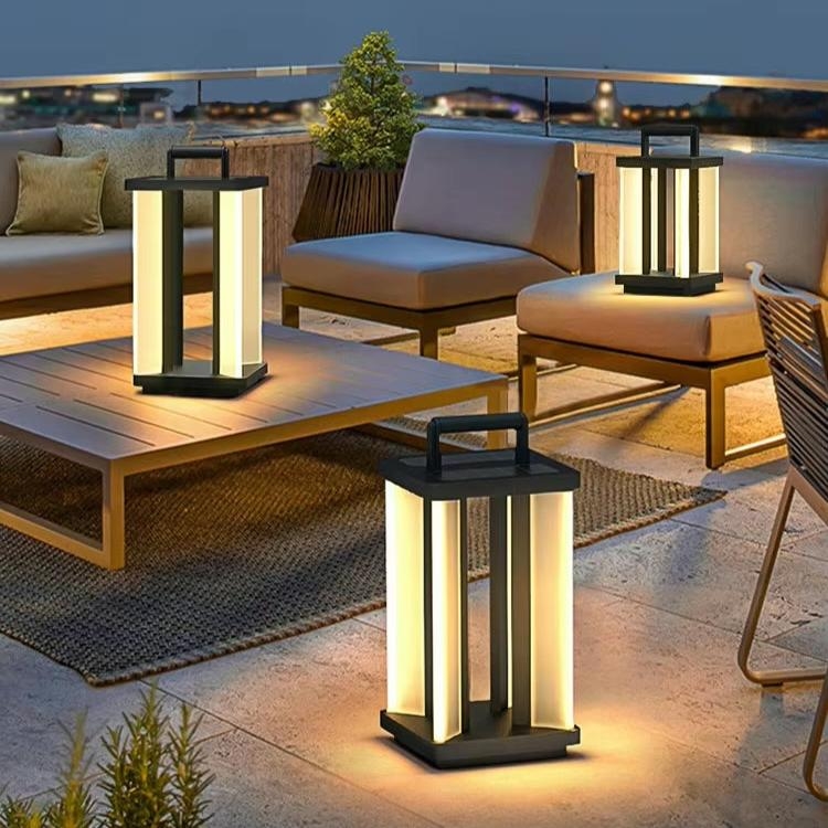 Outdoor Lantern Vertical Light Bars Architectural Modern Style