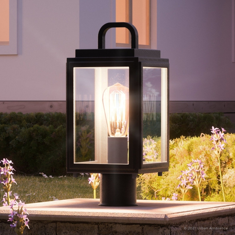 Outdoor Pier Light Handle Top Detail Edison Bulb Industrial Style