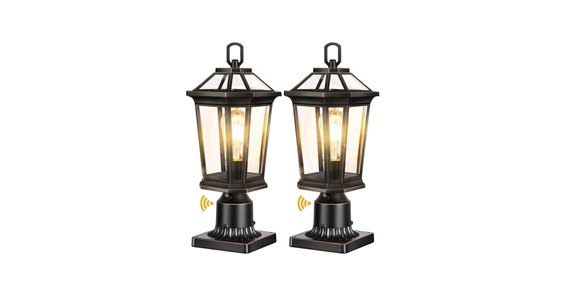 Outdoor Post Lantern Oil-Rubbed Bronze Pier Mount Fluted Base