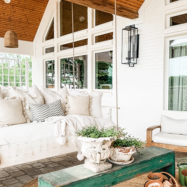 Outdoor Wall Lantern Elongated Frame Candle Style Farmhouse