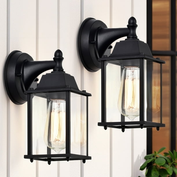Outdoor Wall Lantern Rectangular Edison Bulb Compatibility Sconce