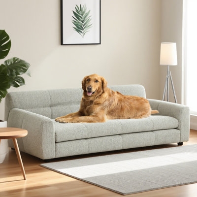 Pet Sofa Extra Large Textured Weave Low Profile Design