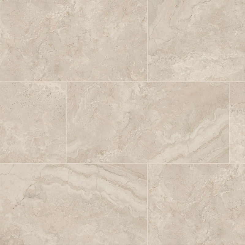 Porcelain Tile Running Bond Layout Matte Stone-Like 12x24