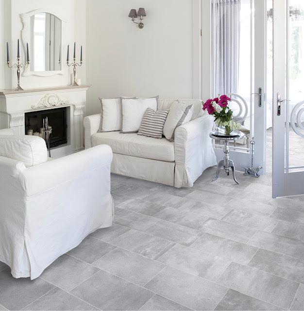 Porcelain Tile Subtle Stone Texture Matte Offset Pattern 12x24