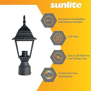 Post Lantern Tiered Roof Finial Tip Carriage Style Matte Black