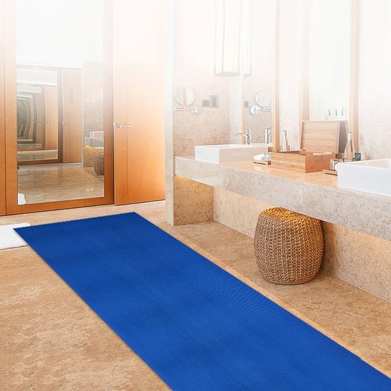 Royal Blue Floor Mat Runner, Industrial Drainage Design, Anti Fatigue