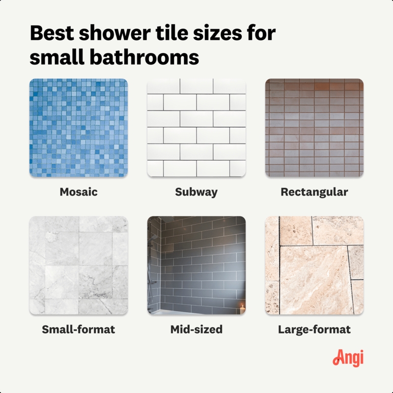 Shower Tile Ideas Guide: Tile Scale Comparison for Small Bathrooms
