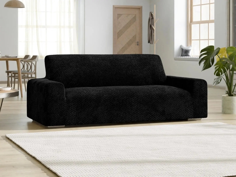 Sofa Slipcover Track Arms Silhouette Textured Waffle Weave
