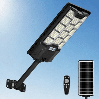 Solar Street Light with Separate Panel and Remote Motion Sensor