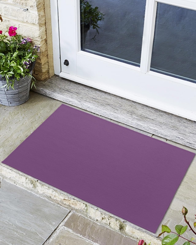 Solid Entryway Doormat Low Profile Matte Finish Entry Accent
