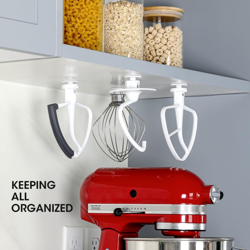 Stand Mixer Attachment Holder Under Cabinet Mount Set Of Four