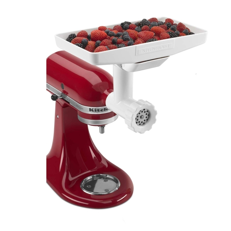Stand Mixer Berry Filled Tray Grinder Attachment Red Gloss Finish